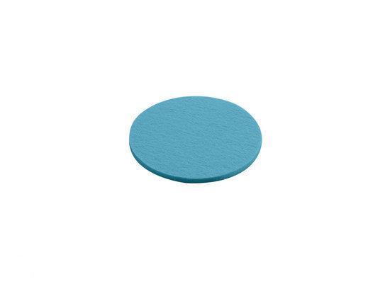 Daff Onderzetter - Vilt - Rond - 10 cm - Caribbean - Blauw