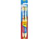 Colgate 12x Tandenborstel Extra Clean Duo Medium 2 stuks Oranje/Groen