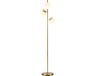 HOMCOM Lampadaire - Métal - Or - 27x27x169cm
