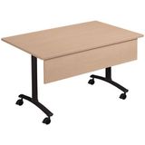 Manutan Expert Table avec plateau stratifié Axe, rectangulaire, avec panneau frontal