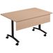 Manutan Expert Table avec plateau stratifié Axe, rectangulaire, avec panneau frontal