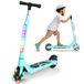 SISIGAD Elektrische step voor kinderen, 6-8-10-12 jaar, elektrische step voor kinderen, 5,3 inch met gekleurd ledlicht en 3 verstelbare hoogtes, elektrische step voor kinderen, maximale belasting 70 kg, maximale snelheid 10 km/u