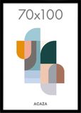 ACAZA Fotolijst 70x100 cm Zwart – MDF Hout en Plexiglas – Voor Foto’s, Posters en Puzzels – Staand of Liggend – Wanddecoratie