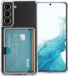 iMoshion Hoesje Samsung Galaxy S22 - Softcase Backcover met pashouder - Transparant