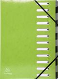 Exacompta 6x IDERAMA® Harmonika Sorteermap - 12 indelingen - Anijsgroen