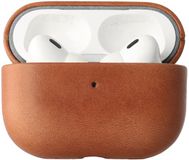 Rosso Deluxe Case Geschikt voor AirPods Pro 2 - Case Echt Leer - Echt Leren Beschermhoes Bruin