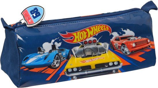 Hot Wheels Speed Club School Pencil Case - Blue