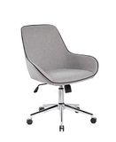 ARCHIMEDE Santa Fe stoffen bureaustoel, grijs, L 59 x D 66 x H 98 cm