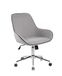 ARCHIMEDE Santa Fe stoffen bureaustoel, grijs, L 59 x D 66 x H 98 cm