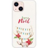 Apple iPhone 13 Mini Zachte siliconen case met lichtgevend rendier