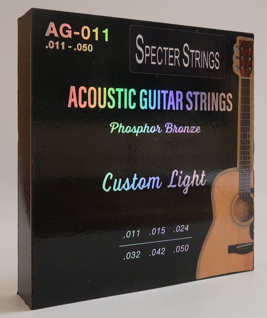 Specter Strings professionele snaren voor de akoestische gitaar .011 Bronze - snarenset