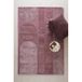 Studio LIVIT Adeline hoogpolig wollen vloerkleed 290x200 cm - donkerrood/roze