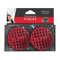 Douceur d'Intérieur 2 gordijnbinders 7 cm gelakt metaal rood
