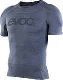 EVOC ENDURO Shirt, beschermend hemd (LITESHIELD FLEX schouderbeschermers, S.LEISURE stretchmateriaal, 3D ventilatie, machinewasbare fietsaccessoires, maat: L), carbon grijs