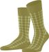 FALKE Modern Tailor Geruit Katoen Sokken Heren Groen - Maat 43-46