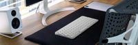 KeySonic KSK-5020BT-S QWERTZ Duits Aluminium Wit Bluetooth Toetsenbord