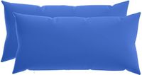 vidaXL - Kussensloop - 2 stuks - Koninklijk Blauw - 40 x 80 cm - Polyester