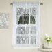 Sweet Home Collection 5-delige keukengordijnset, Swag, volant, zangvogel wit, 60 cm Tier Pair
