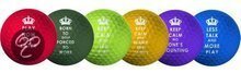 Longridge Keep calm golfballen zes stuks in sleeve