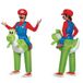 DISGUISE DIS85150CH Opblaasbaar Mario Kostuum, Kind, Yoshi