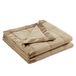 Madison Park Windom Down Alternatieve deken, premium 3M Scotchgard vochtafvoerende behandeling, lichte en zachte bedovertrek voor het hele seizoen, satijnen bekleding, bruin Twin