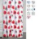 Ridder 303190 douchegordijn folie ca. 180 x 200 cm, Poppy