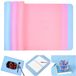 SLTAXAR Tapis en silicone pour loisirs créatifs Lot de 3 - 30x40 cm - Tapis de modelage antidérapant pour enfants - École et bricolage