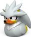 Numskull TUBBZ Canard en caoutchouc Sonic the Hedgehog Silver the Hedgehog (Première édition) - 9cm