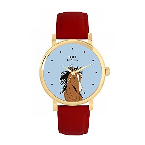 Toff London Bruin Arabisch paardenhoofdhorloge