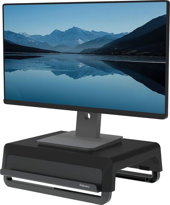 Fellowes Breyta Monitor Stand - Adjustable, Recyclable - Black