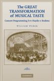 The Cambridge Univ Pr The Great Transformation of Musical Taste: Concert Programming from Haydn to Brahms