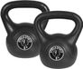 Gorilla Sports Kettlebells - Kunststof - 6 kg & 8 kg - 14 kg - Zwart