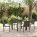 Maison Exclusive - Salon de jardin, 5 pièces, marron et noir, en PE-rotin