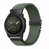 By Qubix Qubix - Braided Nylon Watch Strap - 20mm Quickfit - Green - Compatible with Garmin Instinct E - 40mm
