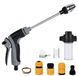 Pistolet haute pression - Réglable avec accessoires pour tuyau d'arrosage