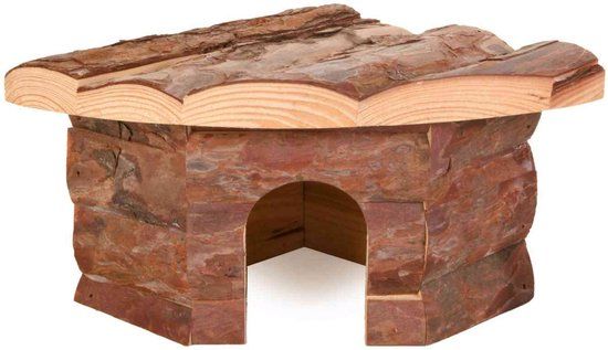Trixie Natural Living Hoekhuis Jesper S - Knaagdier Kooi Accessoire - 21x10x15 cm