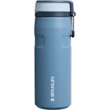 Stanley Twist Flip 2.0 Bouteille d'eau avec bouchon à bascule avec ressort 0.47L - 10 Heures Froid - 2 Jours Froid Avec Glace - Bouteille de boisson en acier inoxydable - Sans BPA - Anti-fuite - Lavable au lave-vaisselle - Noir