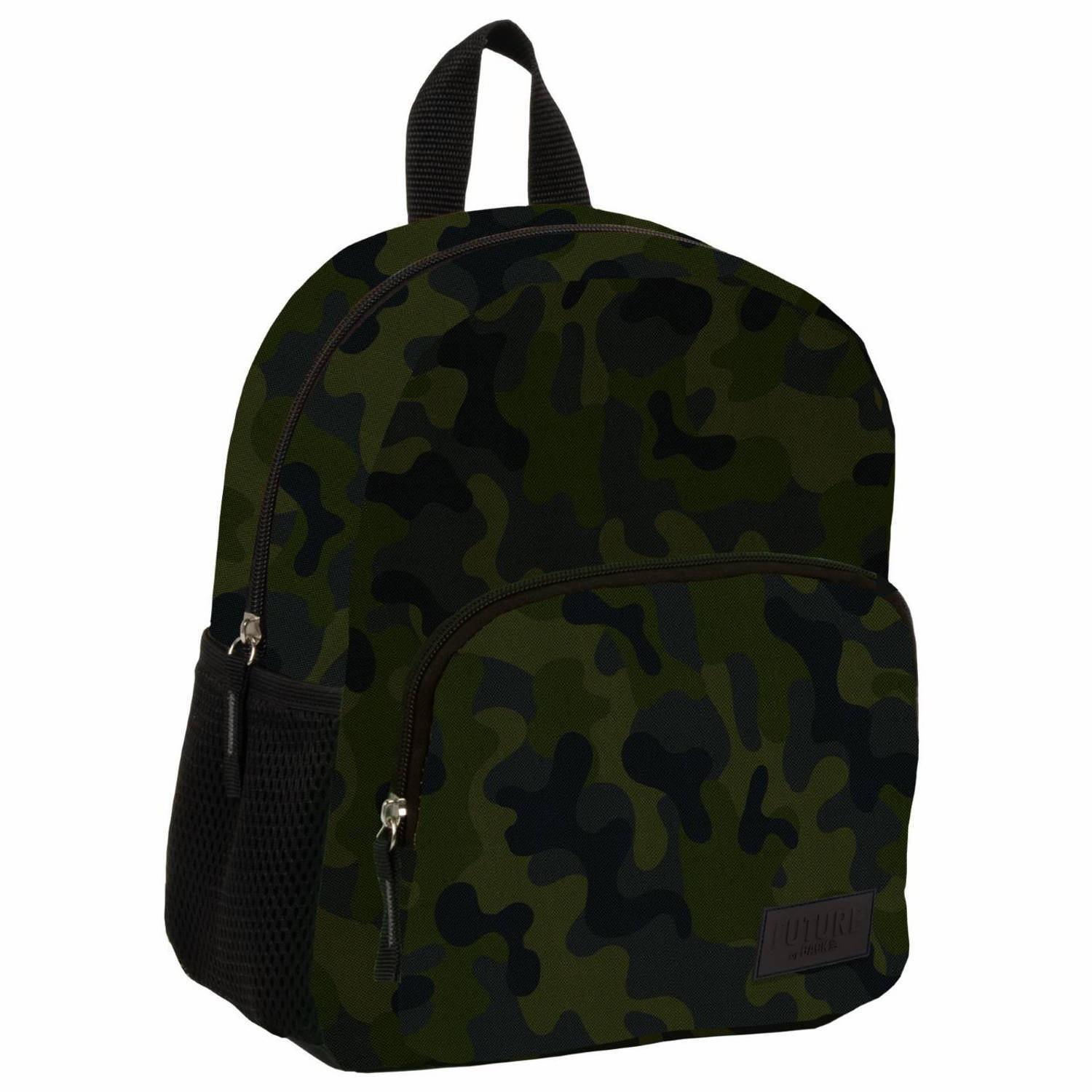 Simbashop camouflage peuterrugzak - 29 x 24 x 14 cm - groen