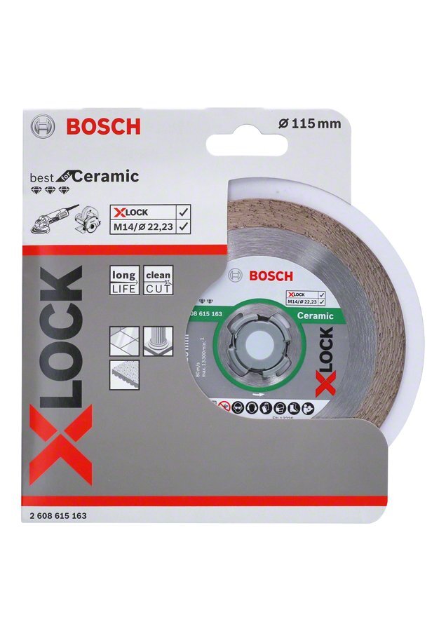 Bosch 2608615163 X-Lock Diamantschijf Best for Ceramic - 115mm
