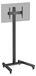 KIMEX Support TV mobile pour écrans de 32" à 75", hauteur 240 cm, noir