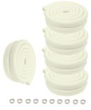 HIMRY® KXD7003 randbescherming, U-vormige schuimbescherming, veiligheid voor je kinderen, tafelrandbescherming van glas, extra dik, randbescherming, 10 x 2 m, ivoorkleurig