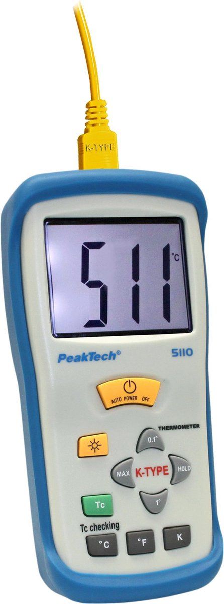 PeakTech 5110 Digitale thermometer -50 ... +1300 °C