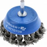 Högert Brosse de porte acier inoxydable 75 mm