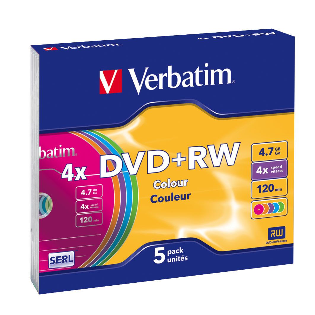Verbatim DVD-RW - 4x - 4.7 GB - 5-pack