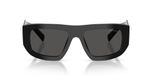 Prada PR D04SU Lunettes de soleil femme noir rectangulaires gris 53mm
