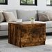 Maison Exclusive - Table basse, chêne fumé, 49 x 50 x 37 cm, fibre de bois