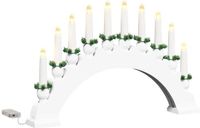 vidaXL Bougie de Noël avec 10 bougies LED, blanc chaud