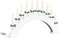 vidaXL Bougie de Noël avec 10 bougies LED, blanc chaud