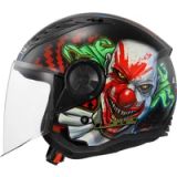 LS2 OF616 Airflow II Happy Dreams Mat Zwart Jethelm