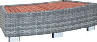 VidaXL Spatrap 92x45x25 cm poly rattan grijs
